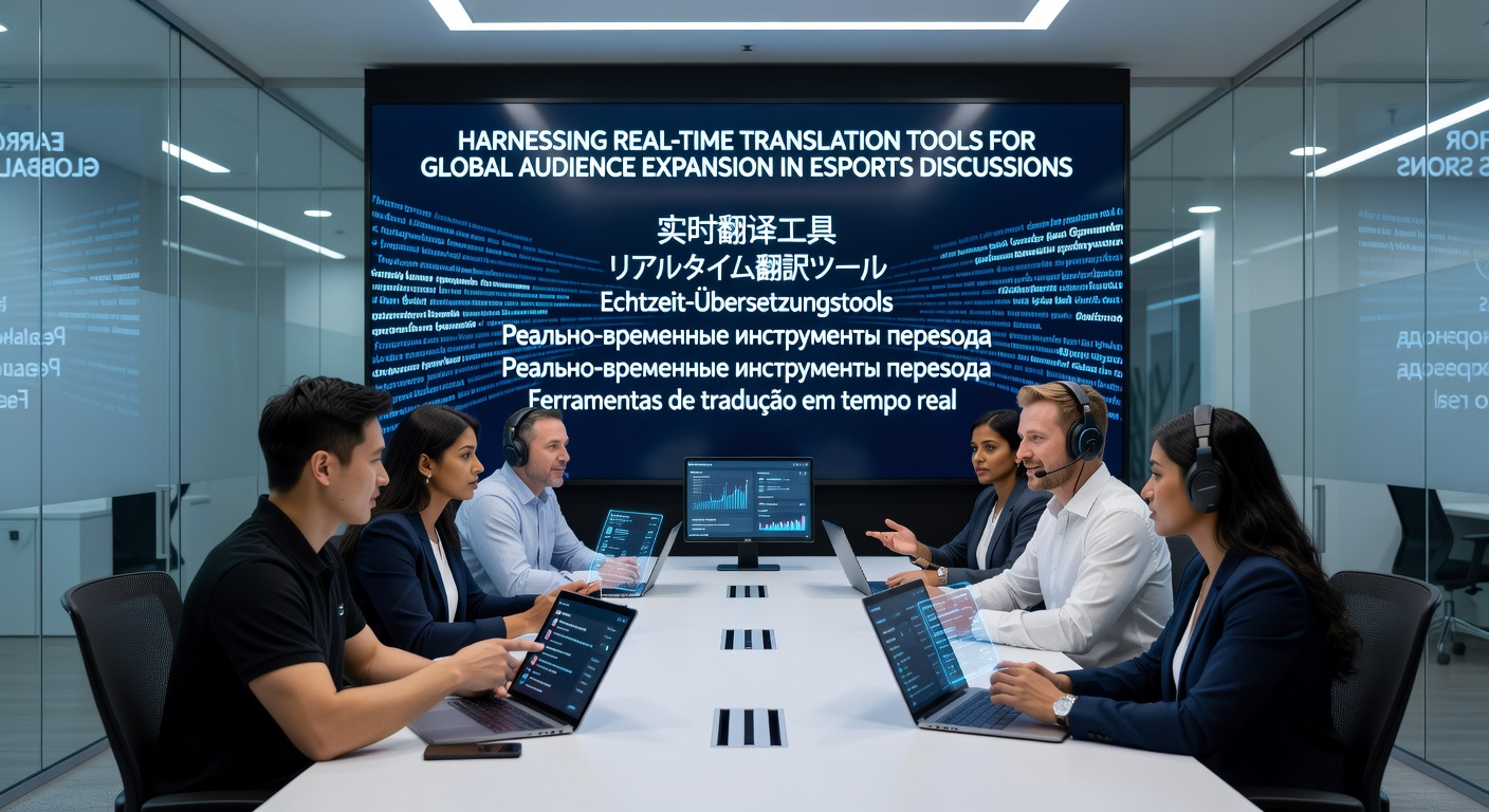 Global esports viewers engaging with translated chat during a live tournament stream