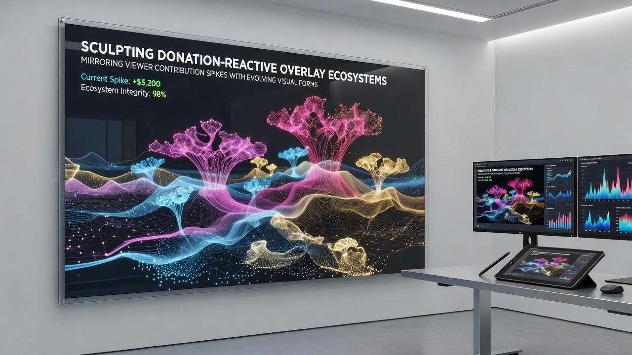 Evolving particle effects responding to donation activity in marathon streams